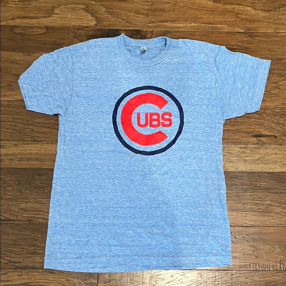 Vintage American Apparel Light Blue Cubs Tee